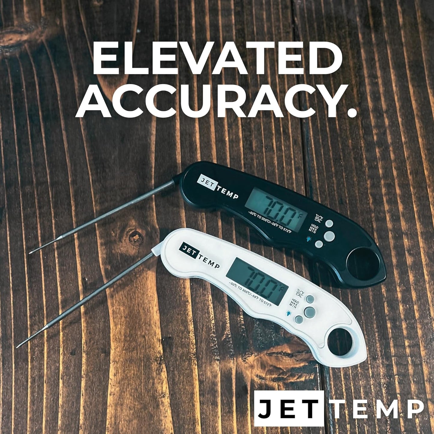 F1 Essential Kitchen Thermometer for Cooking, Grill, BBQ, Smoker, Air Fryer, Candy, Oil Fry, Kitchen Food Probe, Backlit Display, Foldable, Water Resistant