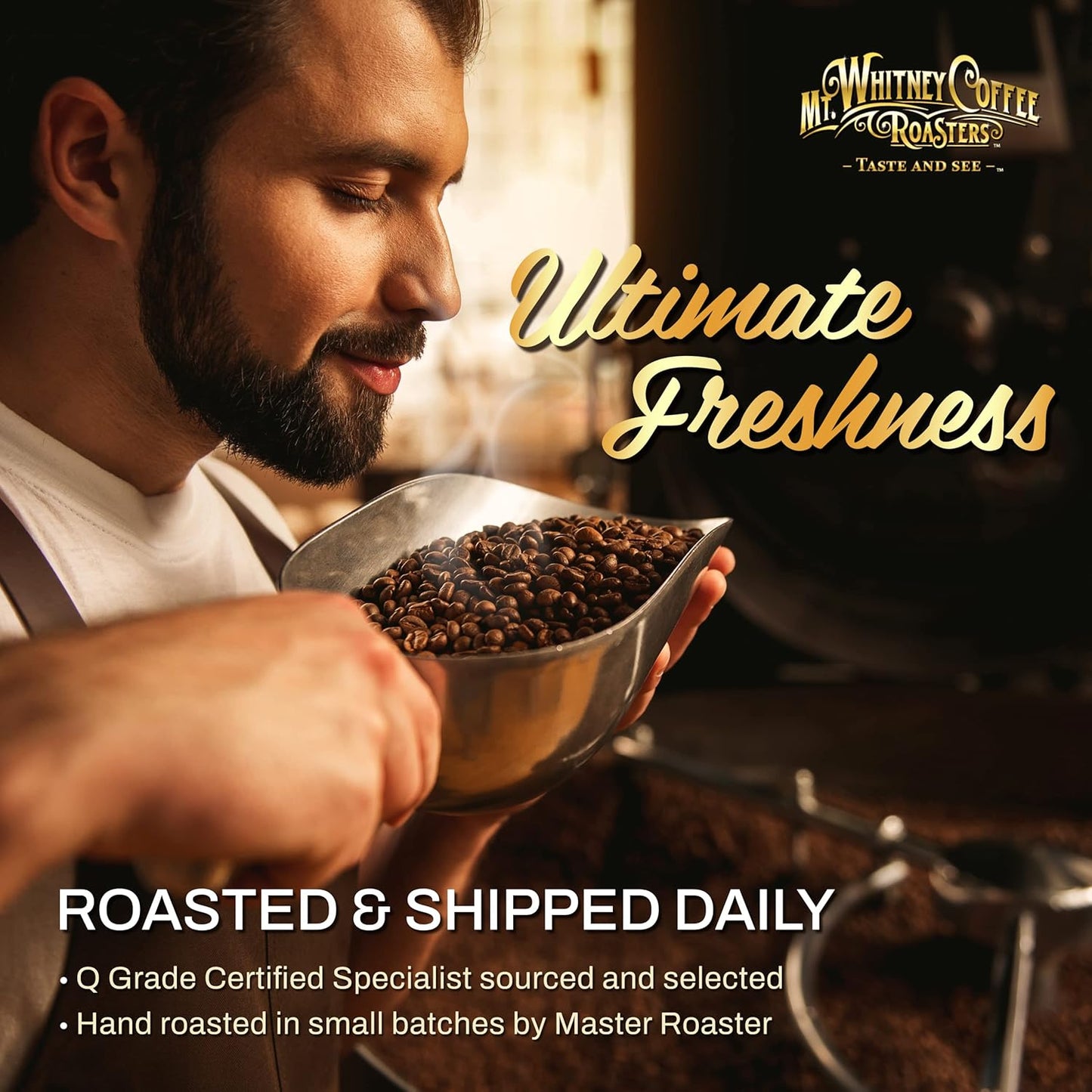 Mt. Whitney Guatemala Adiesto Cooperative Organic, Low Acid Coffee - Ground Coffee (Ground, 12oz)