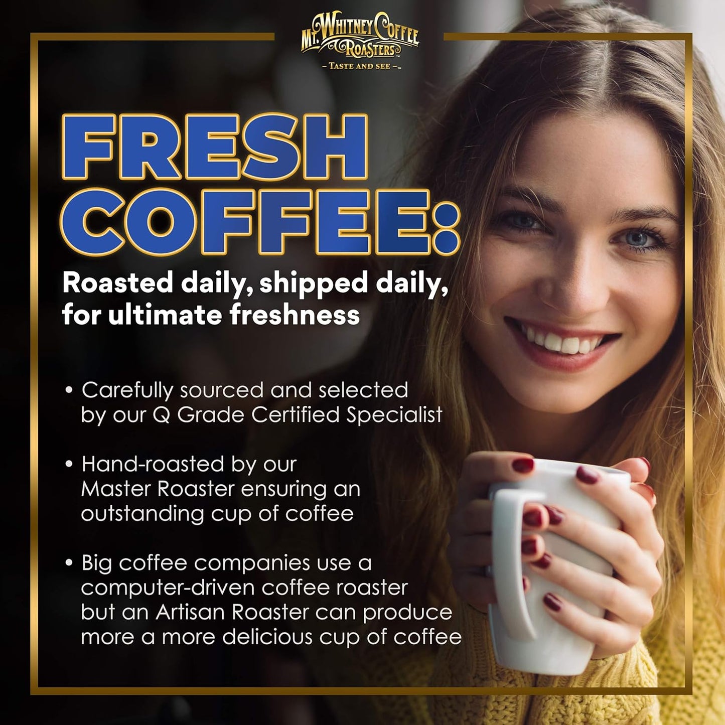 Mt. Whitney Organic Ethiopia Guji Coffee (Ground, 2 Lb)