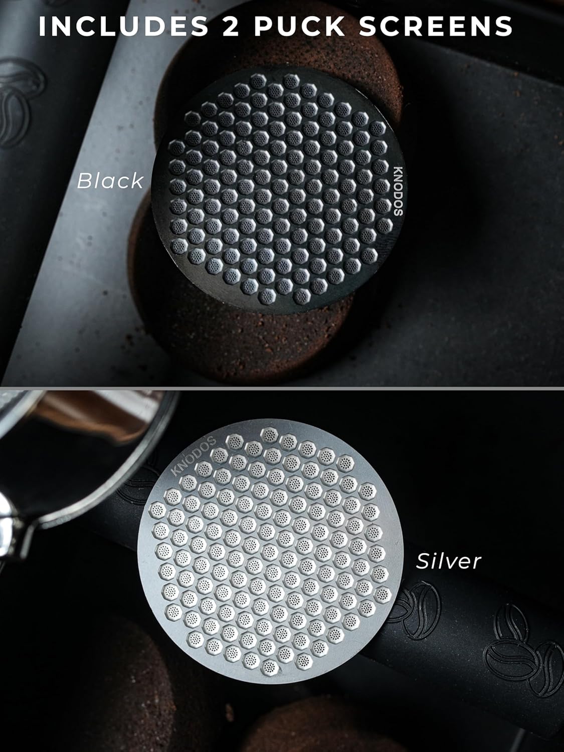 58mm Espresso Puck Screen – 2 Pack Stainless Steel Coffee Puck Filter, Ultra-Thin 0.8mm Espresso Screen For 58 mm Portafilters