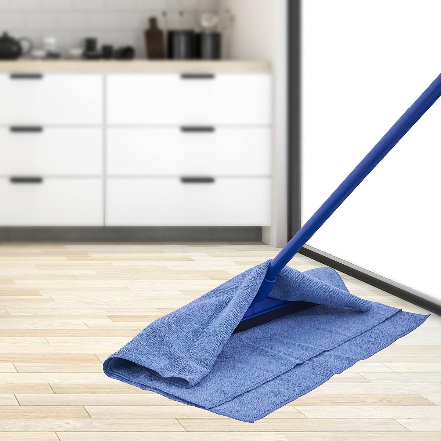 Superio Microfiber Squeegee Mopping Towel Large Miracle Cloth 20 x 30 Streak Free Microfiber Floor Cloth-Rag for Cleaning House, Kitchen, Bathroom-Scratch Free- 2 Pack
