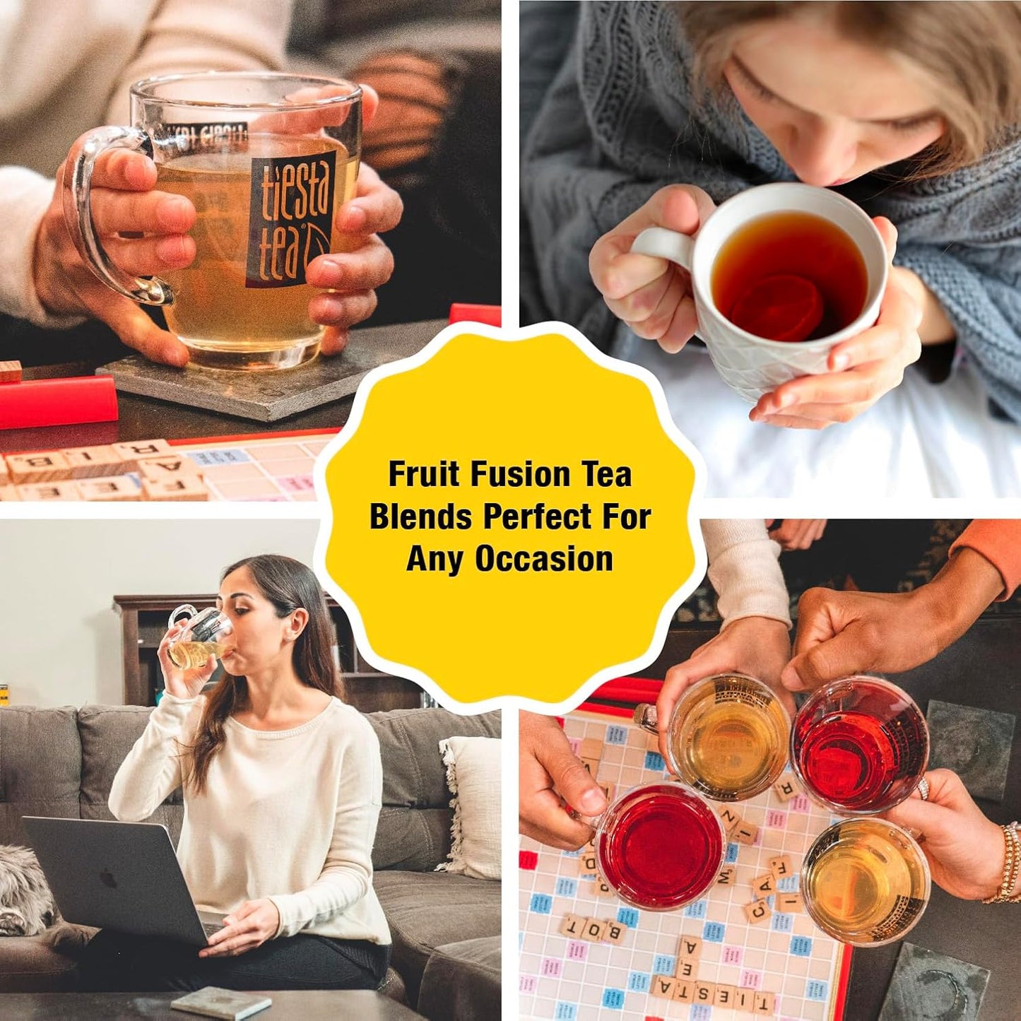 Tiesta Tea - Golden Milk, Loose Leaf, Sweet Turmeric Herbal Tea, Premium Non-Caffeinated Herbal Blend, Make Hot or Iced, Brews Up to 200 Cups, 16 oz Resealable Bulk Pouch