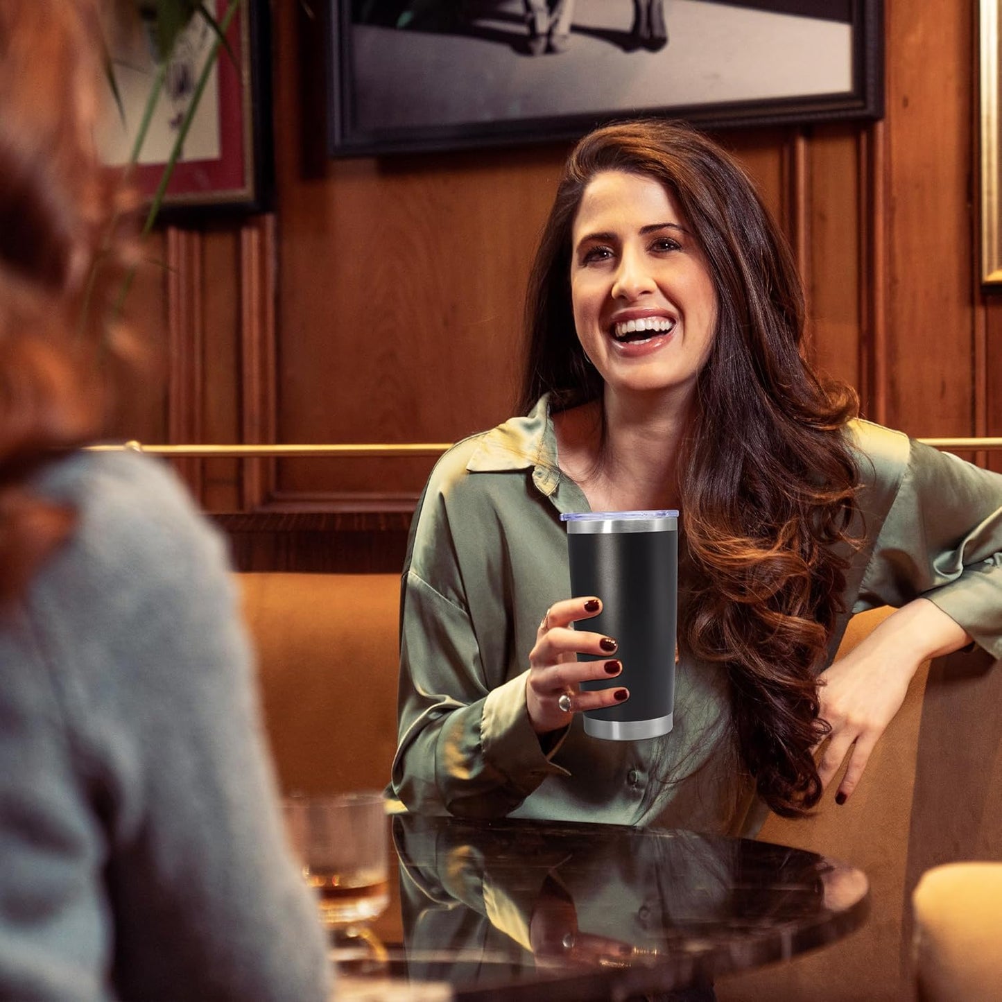 20oz Tumbler Bulk Stainless Steel Tumbler Cup with Lid Vacuum Insulated Double Wall Travel Mug, Durable Powder Coated Travel Coffee Tumbler Mug for Hot & Cold Drinks, Black,12 Pack