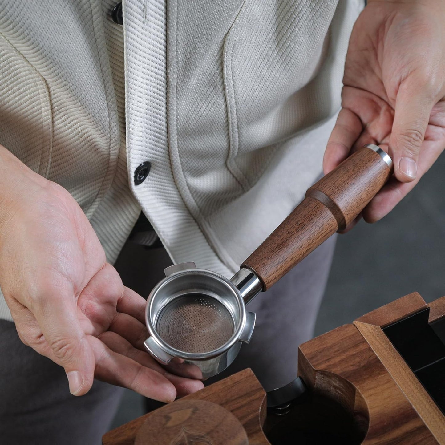 Breville Espresso Accessories Kit Includes 54mm Bottomless Portafilter, Precision Tamper, Coffee Distributor, Leather Tamping Mat and WDT Tool