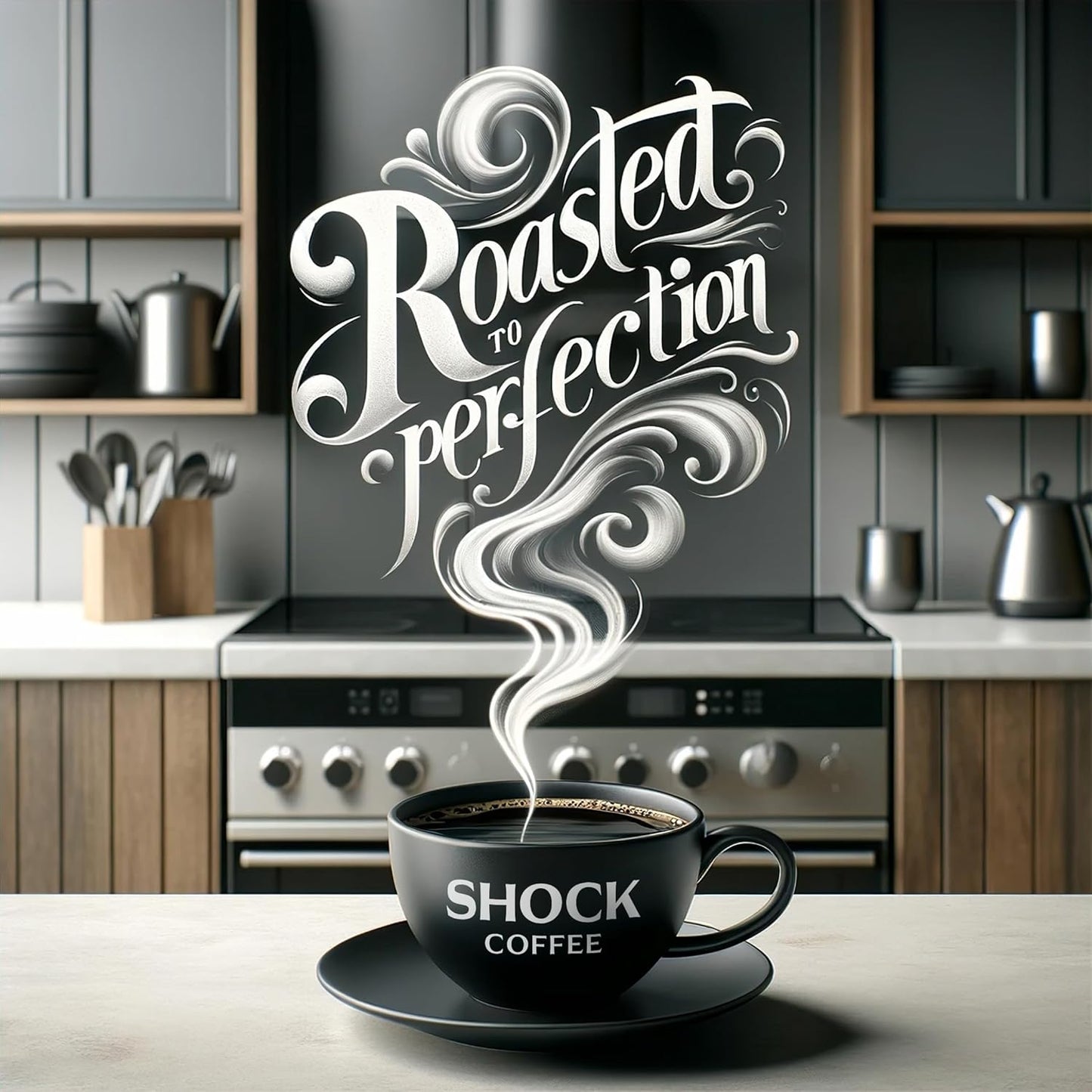 Shock Coffee Ground, The Strongest Caffeinated All-Natural Coffee, Up to 50% more Caffeine. 1 pound