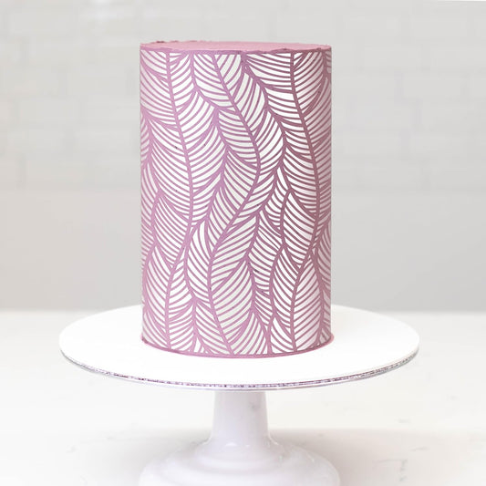 Stacking Leaf Large Cake and Baking Decorating Stencil (ELLEA)