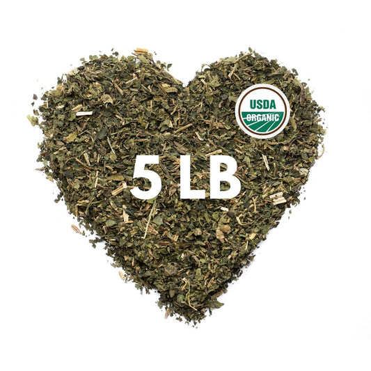 Super Value Pack 5 LB - Organic Stinging Nettle Leaf Tea - Allergy Relief, Fluid Balance - Support Hair, Skin