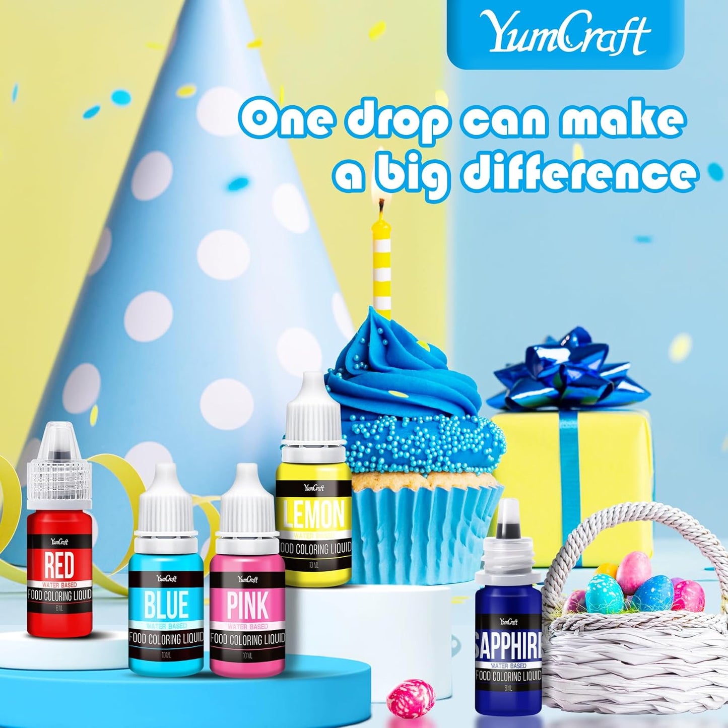 Food Coloring Liquid - Vibrant Color Food Coloring for Cake Decorating, Baking, Easter Egg, Icing - Tasteless Food Color Dye for Fondant, Cooking, Slime, Airbrush (Red velvet, 8 Fl.oz)