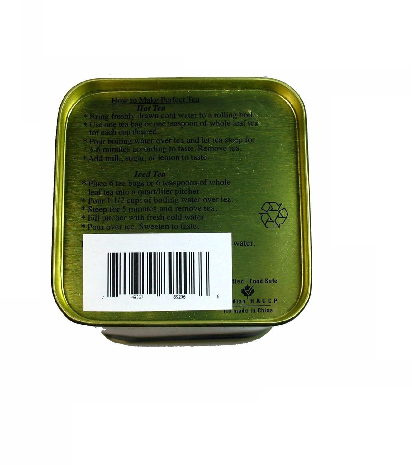 Organic Assam (TGFOP) Black tea loose tea 3.5 OZ packed in tea tin