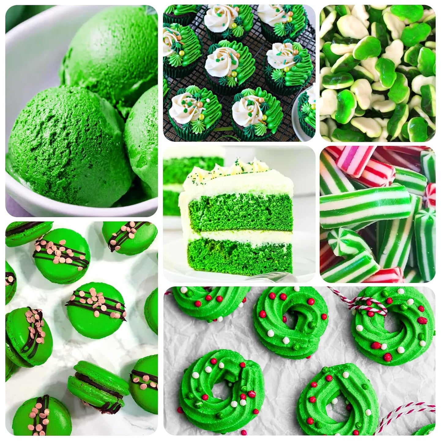 Gel Food Coloring - 4.5oz Vivid Food Coloring Gel for Baking, Cake Decorating, Cookie, Fondant, Macaron - Tasteless Concentrated Edible Food Color Dye for Icing, Slime, Drinks, DIY Crafts (Green)