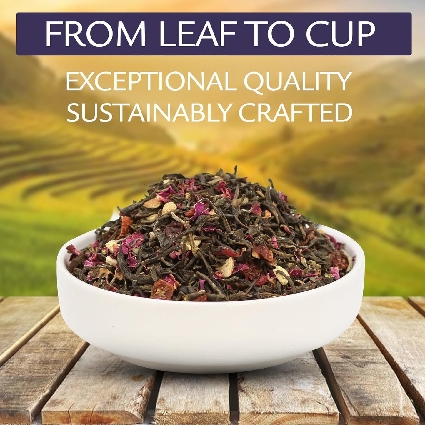 Birdsong Midnight Rosefinch: Organic Jasmine Green Tea with Rose and Orange, Light, Refreshing, Soothin Natural Tea with Citrus and Honey Notes, Medium Caffeine, 15 Pyramid Tea Sachets