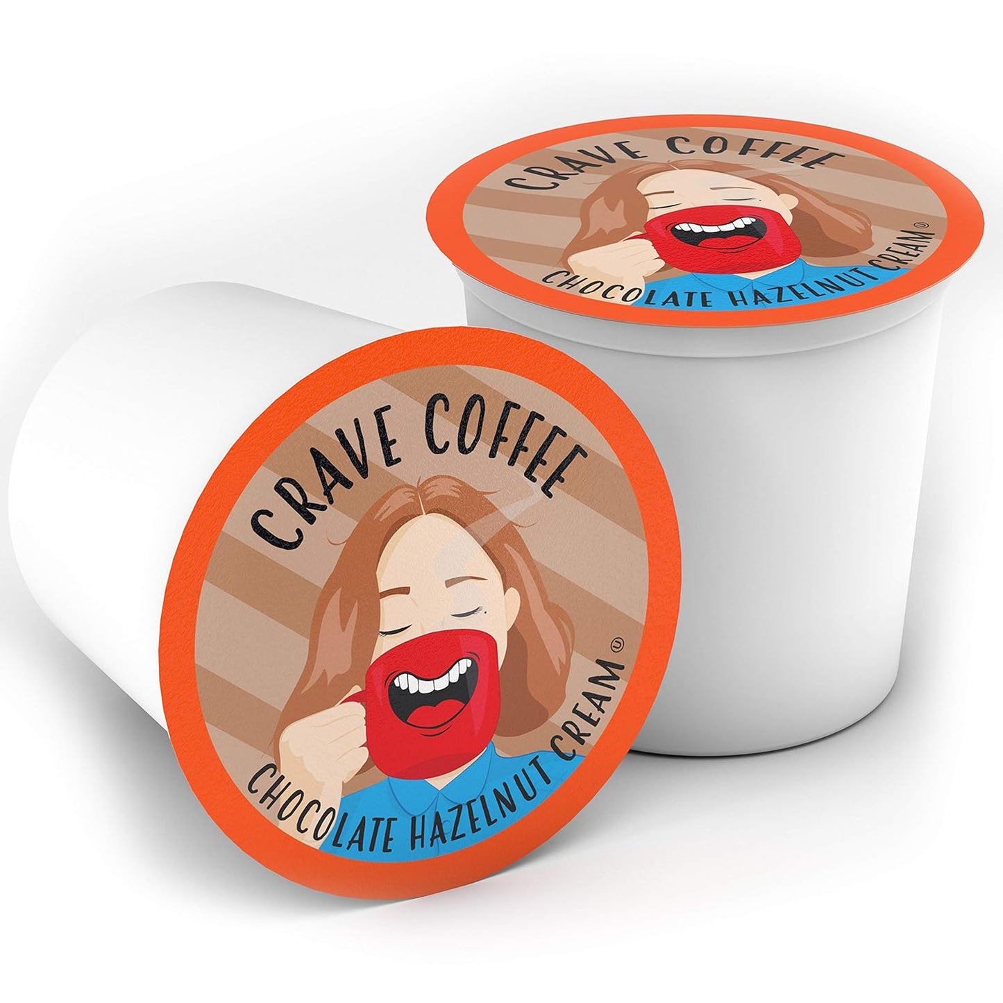 Crave Beverages Chocolate Hazelnut Creme Coffee Pods for Keurig K Cup Brewers, 100 Count