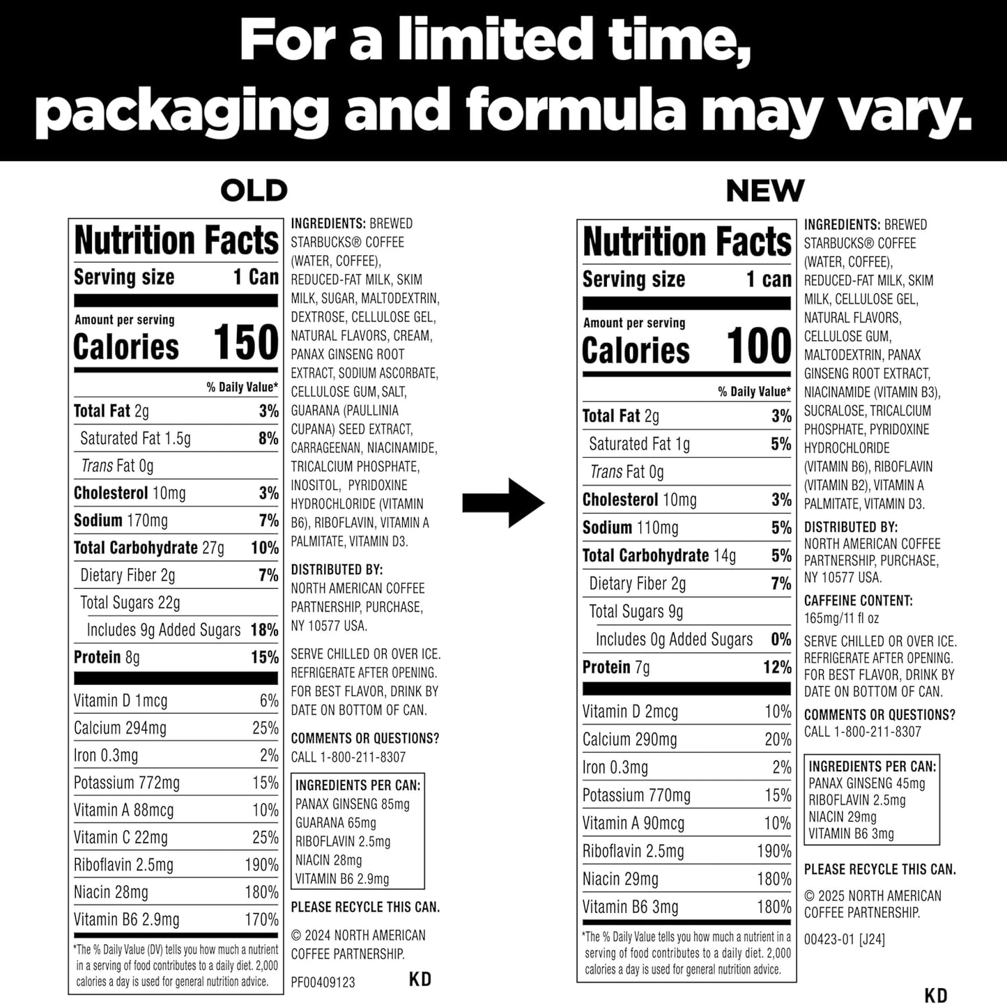 Starbucks Tripleshot Coffee Energy Drink, Bold Mocha, 11 fl oz Cans (12 Pack), Triple Blend, 165mg Caffeine, B Vitamins, Protein, Iced Coffee (Packaging and Formula May Vary)