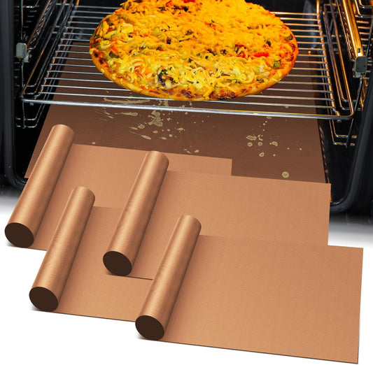 Oven Liners for Bottom of Oven-23.6"x 15.7" Non-Stick Electric Oven Cover for Stovetop,Toaster Oven Drip Liner, Heat Resistant Grill Baking Mat- BPA & PFOA Free Kitchen Accessory to Keep Oven Clean
