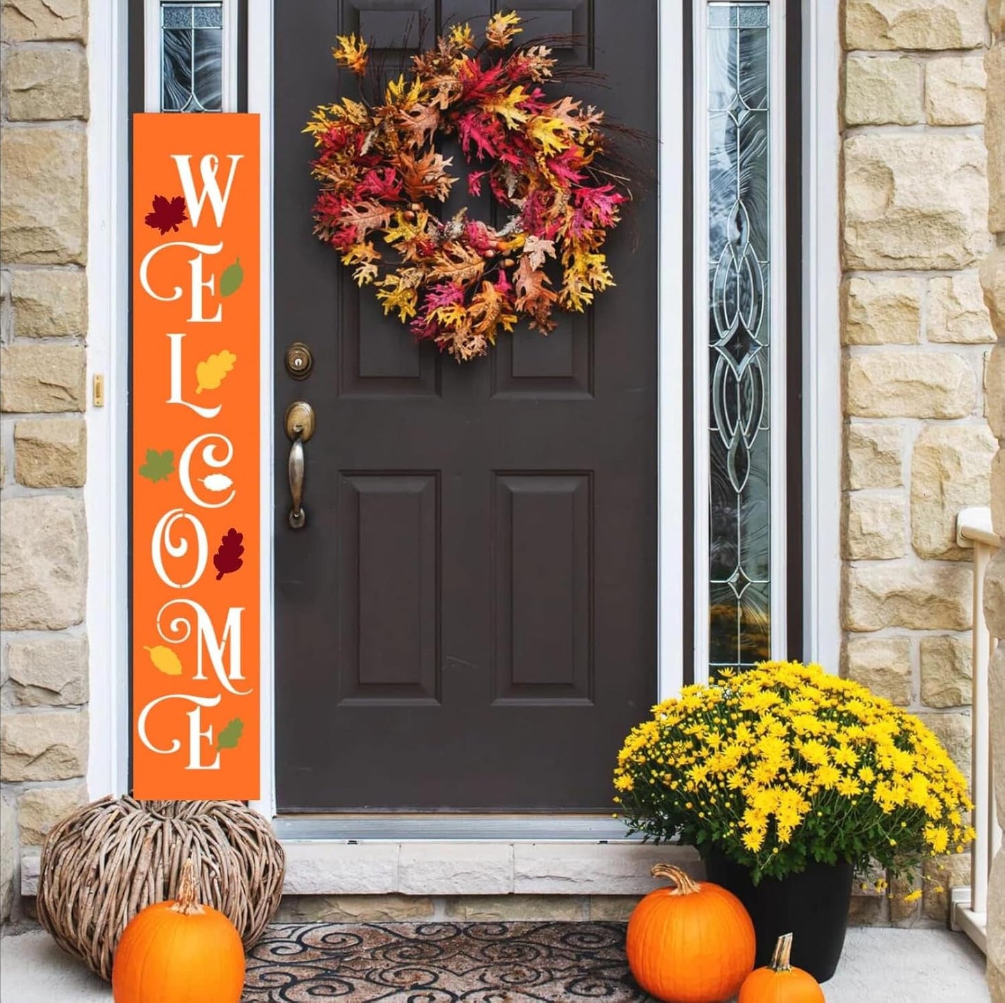 Fall Stencils for Painting on Wood Happy Fall Y’All Stencil Reusable Hey There Pumpkin Stencils for Porch Sign