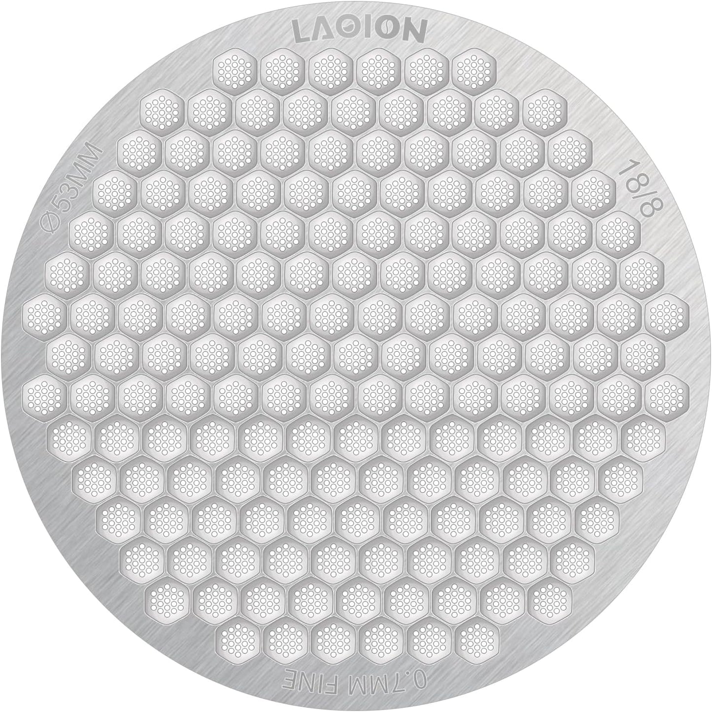 53.3mm Espresso Puck Screen, Reusable Espresso Filter Screen, 0.7 mm Thick, Espresso Distribution Tool Fits for Breville 54mm Coffee Filters, Stainless Steel Espresso Machine Accessories