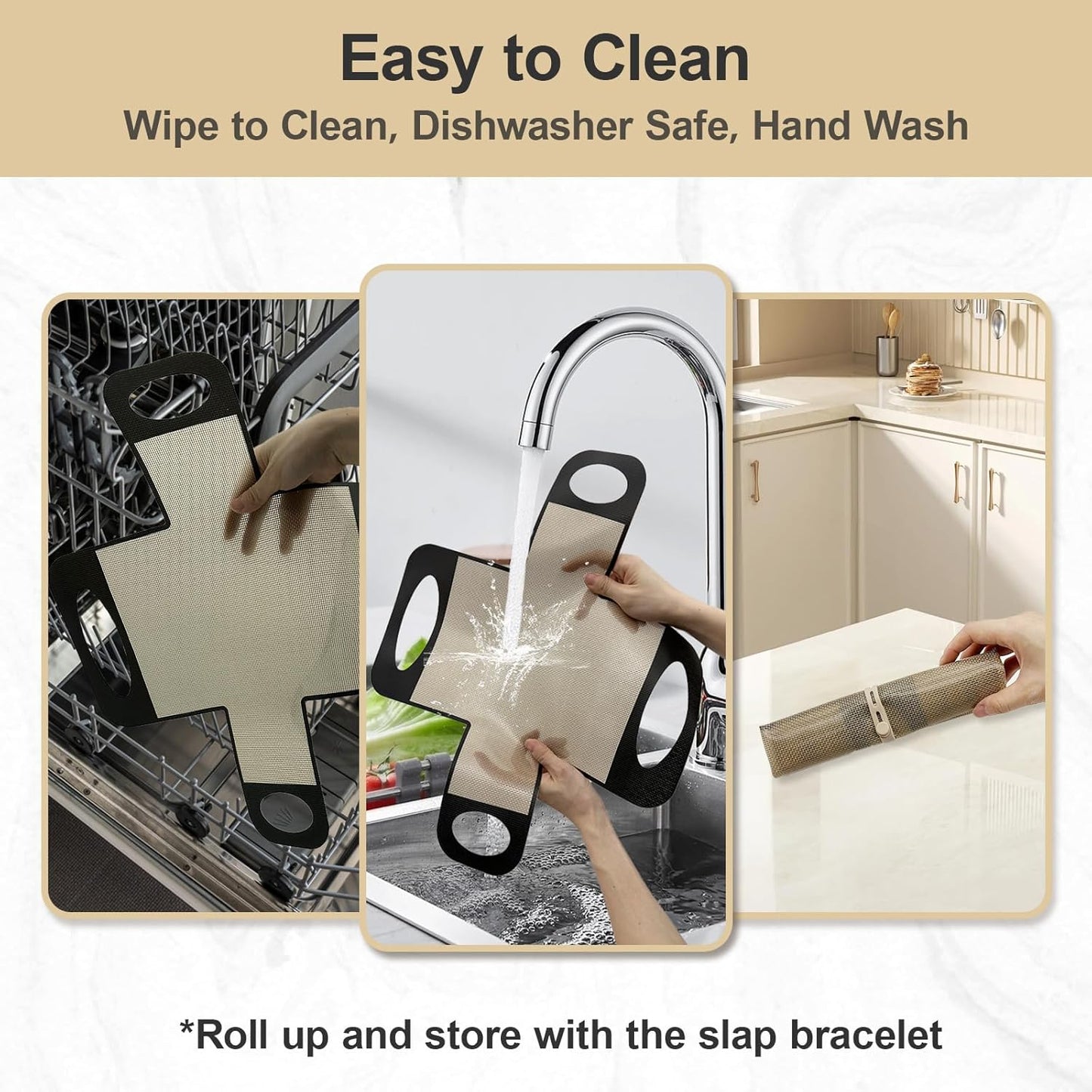 2 Pack Silicone Bread Loaf Pan Liners with Handles, Non-Stick& Easy Clean Baking Sling for 9x5 or 1.5lb Pans, Reusable Silicone Bread Sling with Storage Straps