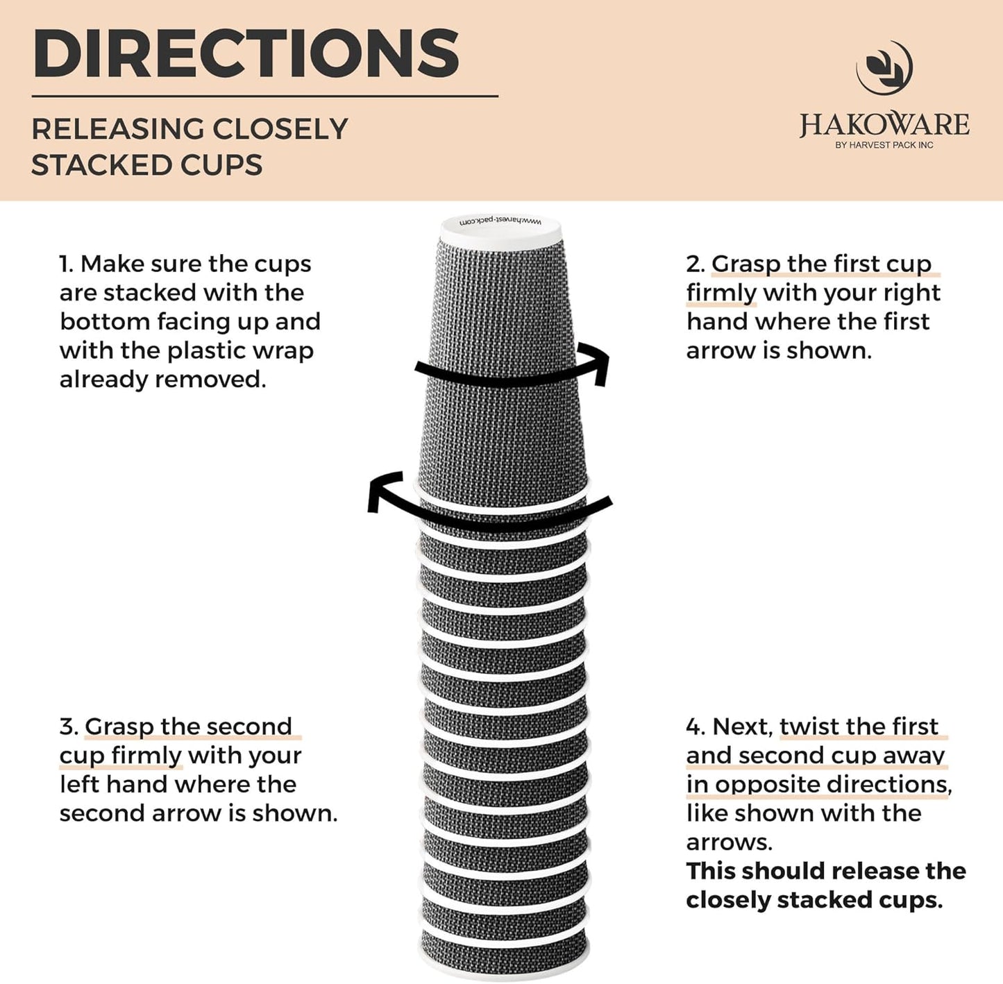 [85 SET]Harvest Pack 16 oz Coffee Cups, Disposable Insulated Coffee Cups, Ripple Double-Walled Paper Cups with Lids, Black and White Geometric, Drinking Cups for Tea Hot Chocolate Drinks To go