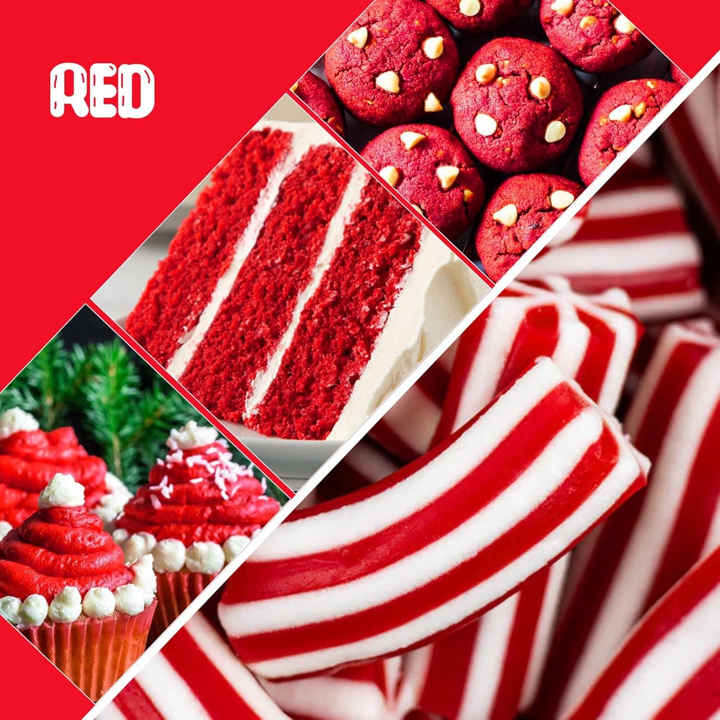 Food Coloring Liquid - Vibrant Color Food Coloring for Cake Decorating, Baking, Easter Egg, Icing - Tasteless Food Color Dye for Fondant, Cooking, Slime, Airbrush (Red, 8 Fl.oz)