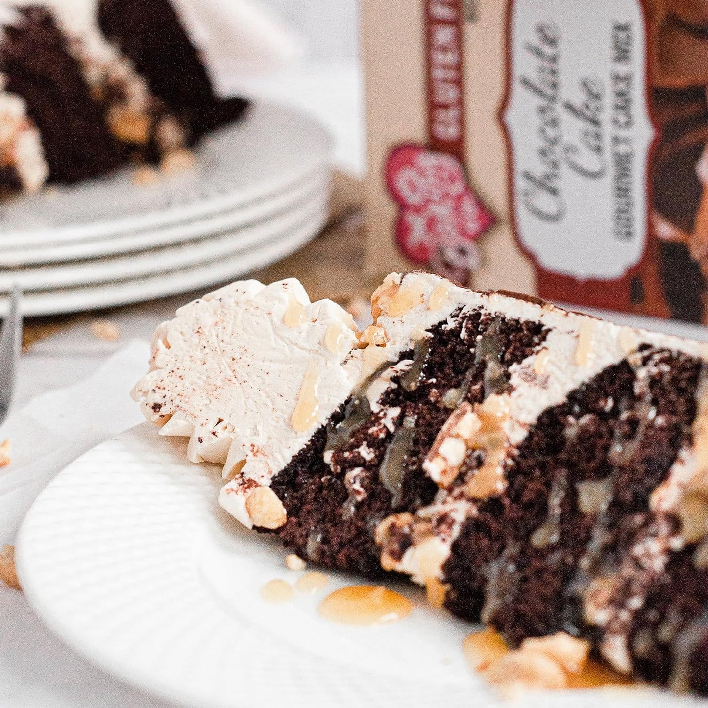 XO Baking Co. Gluten Free Chocolate Cake Gourmet Cake Mix; Non-GMO; Kosher; Rice Free; Soy Free; Dairy Free; Peanut Free; No Preservatives; No Artificial Flavors or Colors, 19.5oz (Pack of 6)