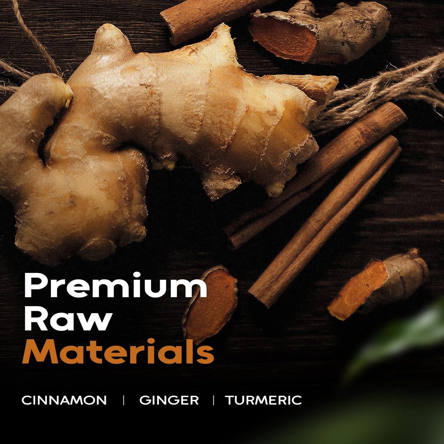 FullChea - Turmeric Ginger Cinnamon Tea Bags, 120 Teabags, 2g/bag - Premium Turmeric, Ginger, Cinnamon - Non-GMO - Caffeine-free - Aid Digestion & Boost Immunity