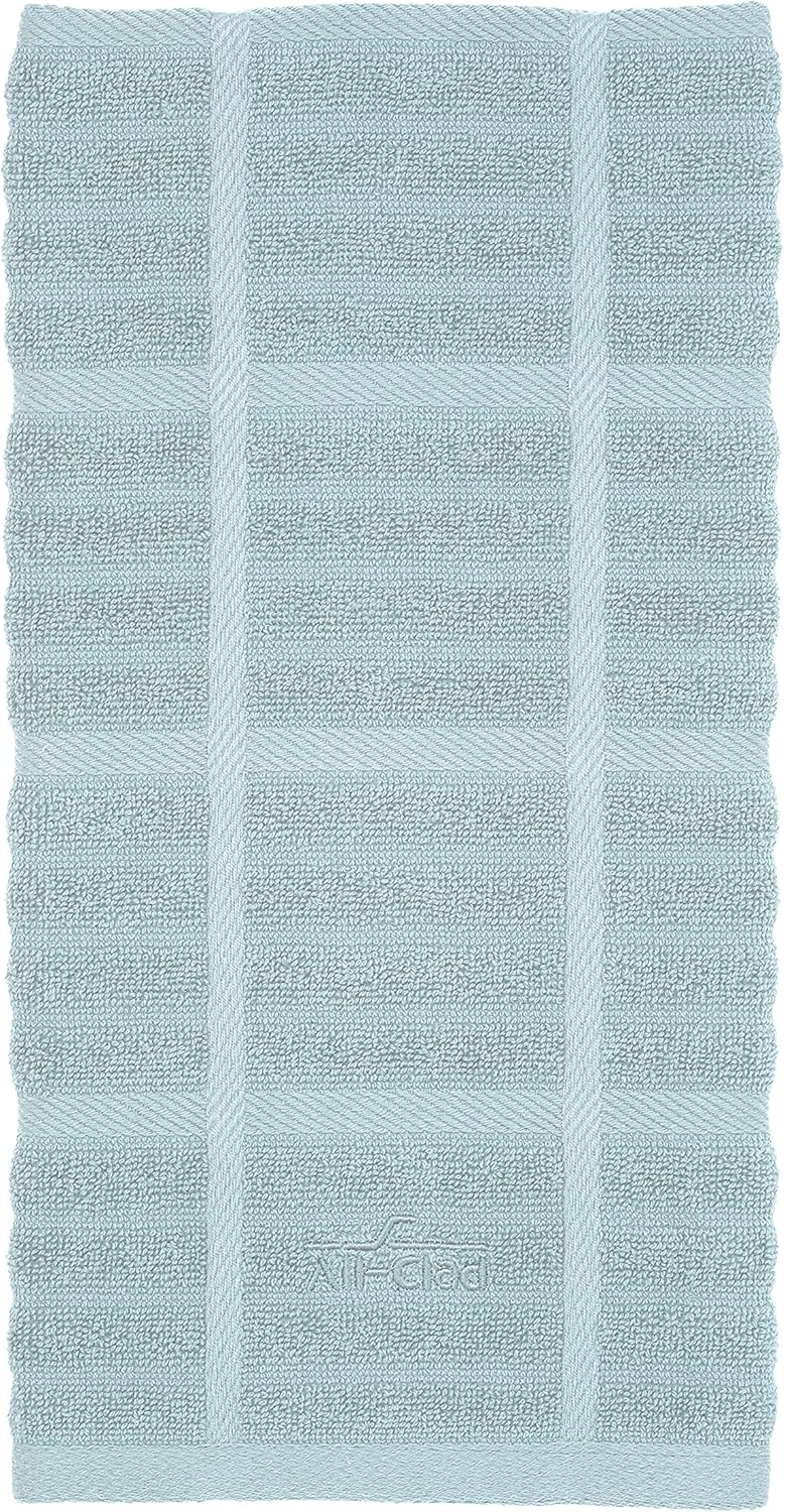 All-Clad Solid Kitchen Towel: Highly Absorbent - 100% Cotton, 17"x30" Towel for Cleaning & Drying Dishes, Glassware, or Countertops, 1-Pack, Rainfall