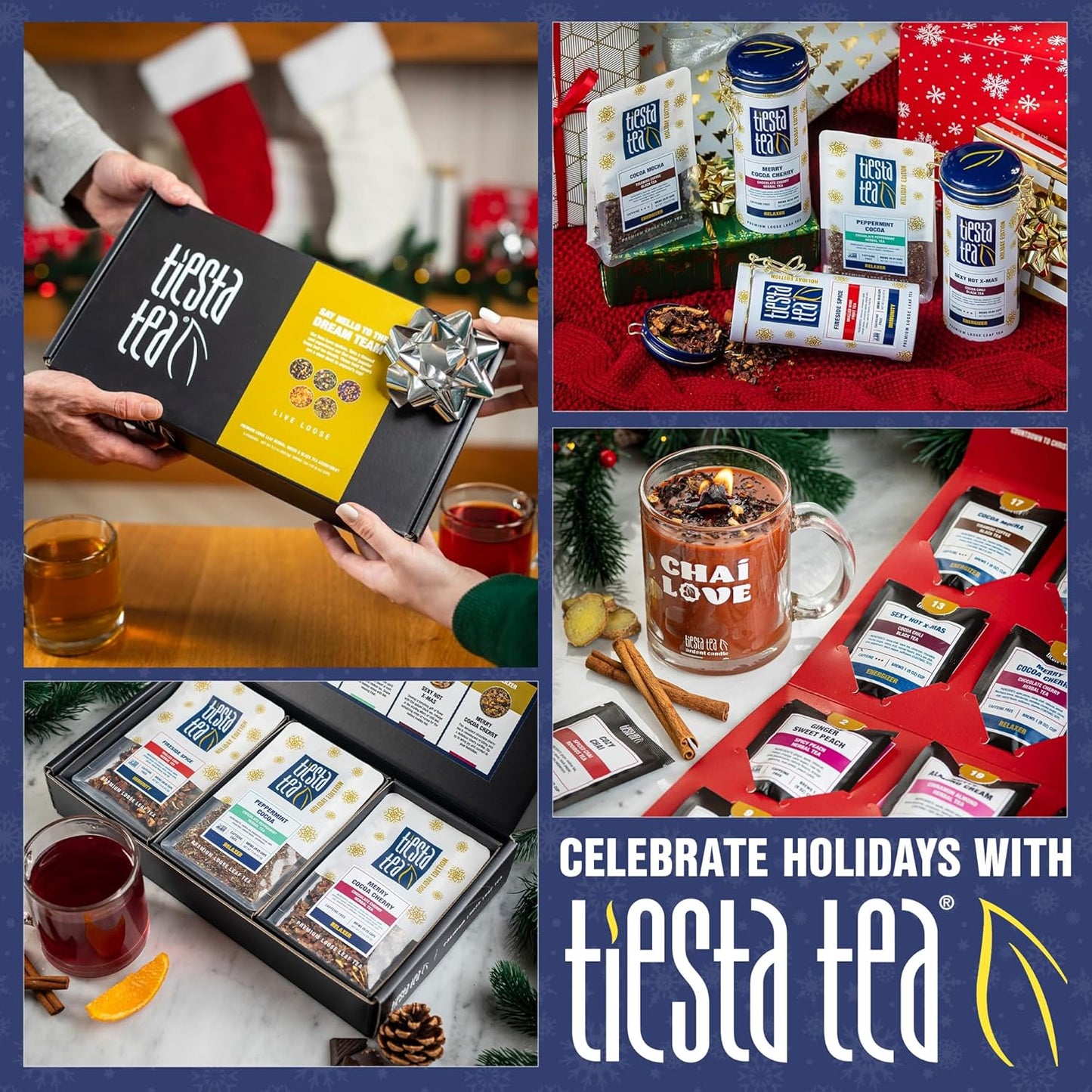Tiesta Tea - Peach Party, Loose Leaf, Peach Hibiscus Herbal Brew, Premium Blend, Non-Caffeinated Fruit Blend, Makes Hot or Iced & Up to 25 Cups, 2oz Resealable Pouch