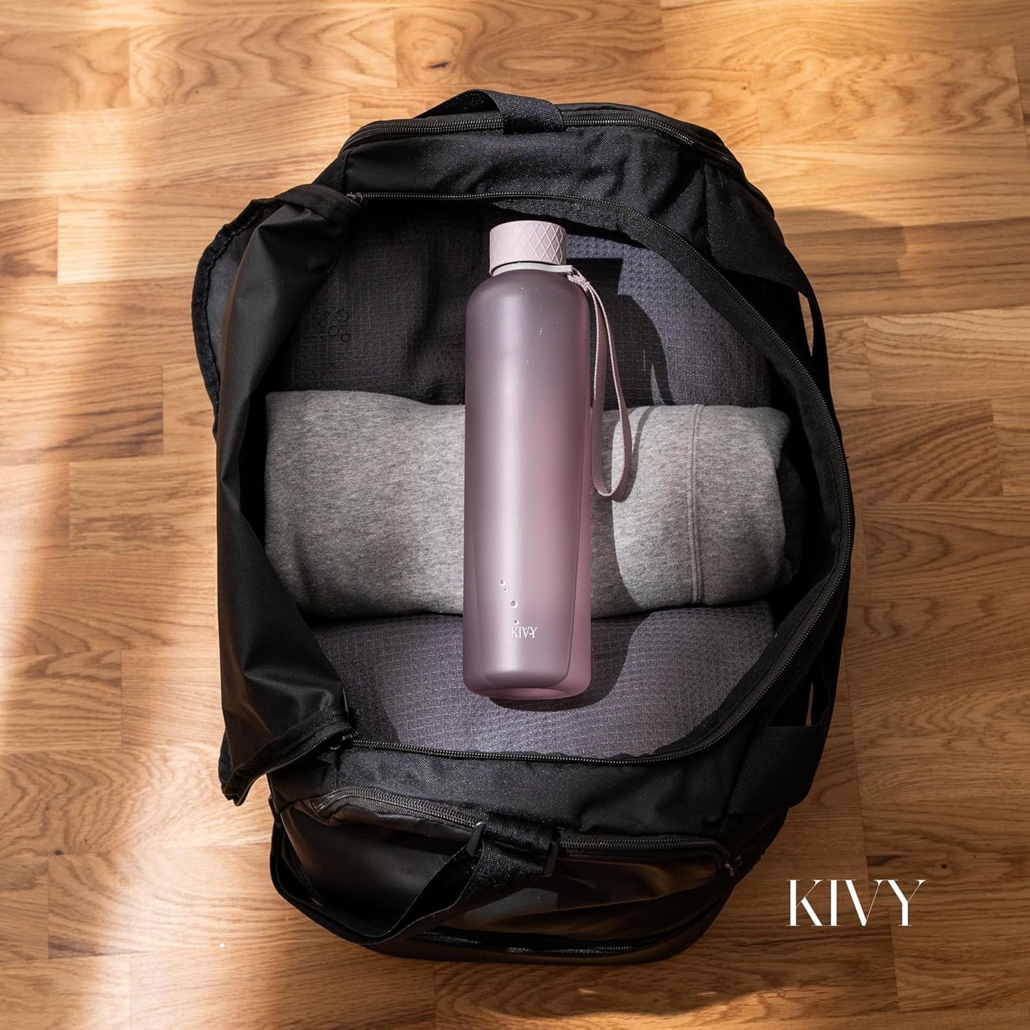 KIVY Slim Water Bottle 32oz [Lightweight & Shatterproof] - Reusable Tritan Water Bottle - Leak Proof Bottle for Women & Men - No Spill - Dishwasher Safe Water Bottle BPA Free