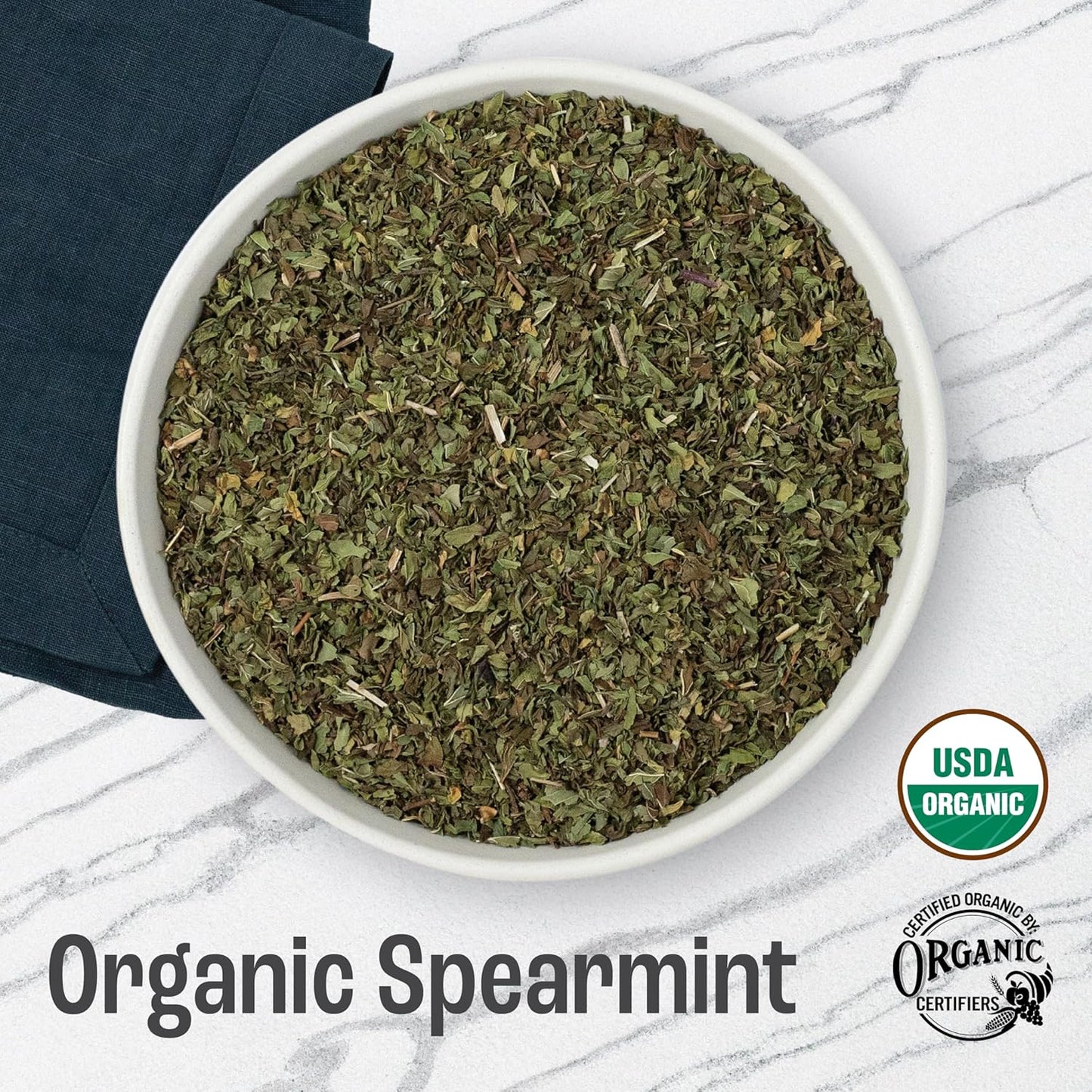 J Mac Botanicals Organic Spearmint tea loose leaf