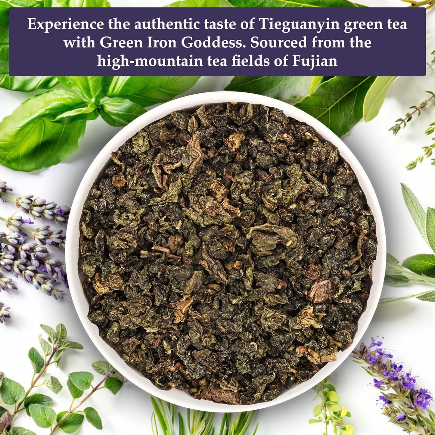 Birdsong Green Iron Goddess: Organic Oolong Tea, light, refreshing, soothing 100% Natural Herbal Tea with Floral and Nutty Taste, Medium Caffeine Alternative to Coffee, Loose Leaf Hot Tea