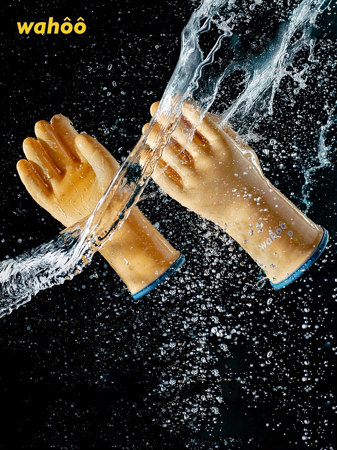 LANON Protection wahoo Liquid Silicone Smoker Oven Gloves, Food-Contact Grade, Heat Resistant Gloves for Cooking, Grilling, Baking, Yellow, XL/10