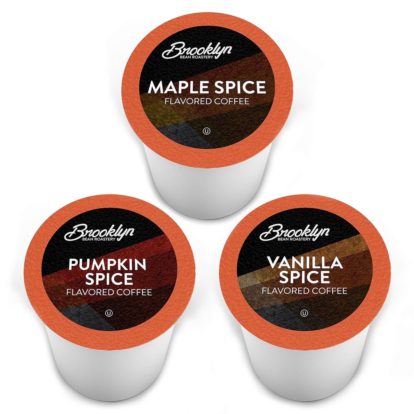 Brooklyn Beans Roastery Coffee Pods, Fall Flavored Variety Pack Sampler (Pumpkin, Maple, Vanilla) - Compatible with Keurig K Cup Brewers Including 2.0 Machines, 40 Count