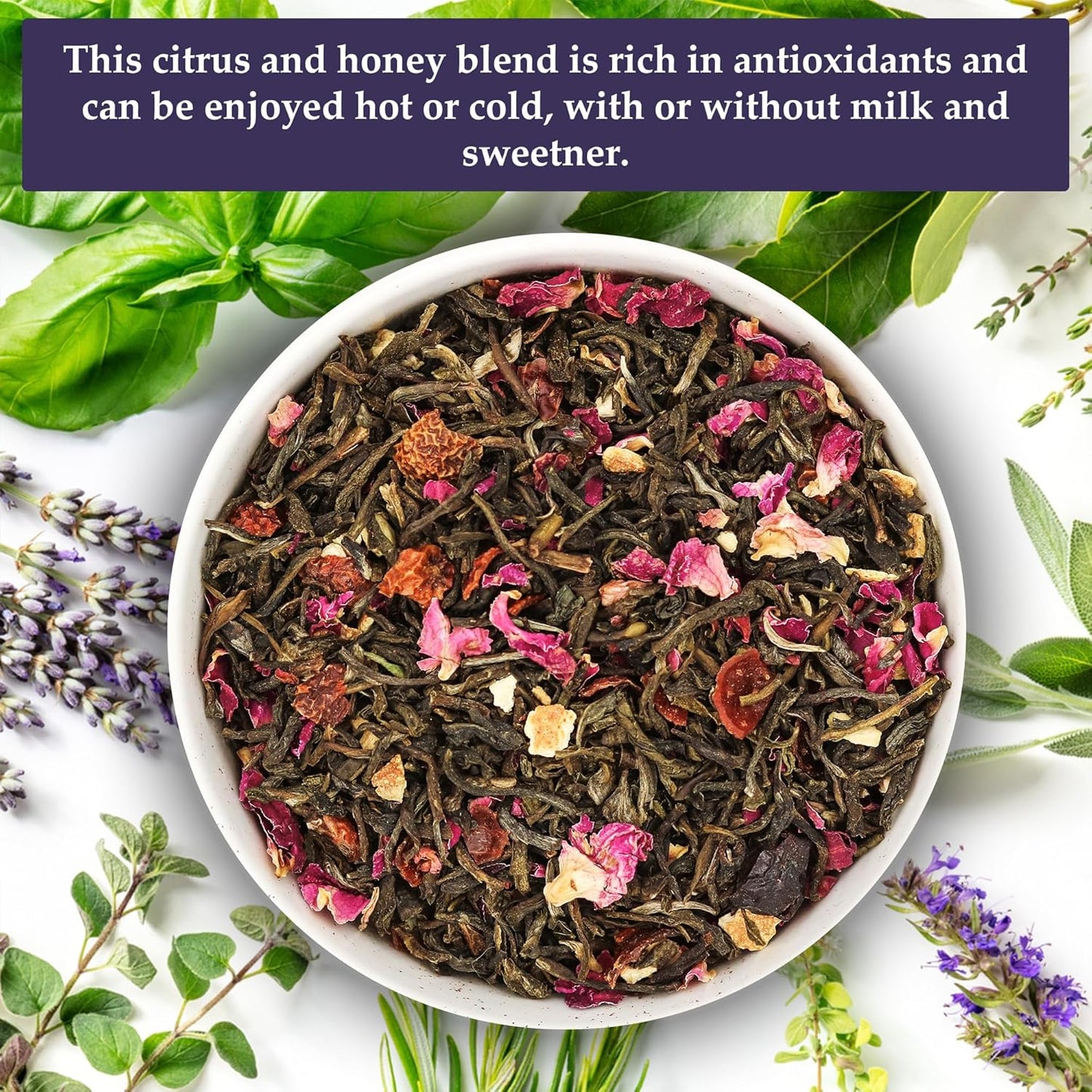 Birdsong Midnight Rosefinch: Organic Jasmine Green Tea with Rose and Orange, Light, Refreshing, Soothing Natural Tea with Citrus and Honey Notes, Medium Caffeine, Loose Leaf Hot Tea
