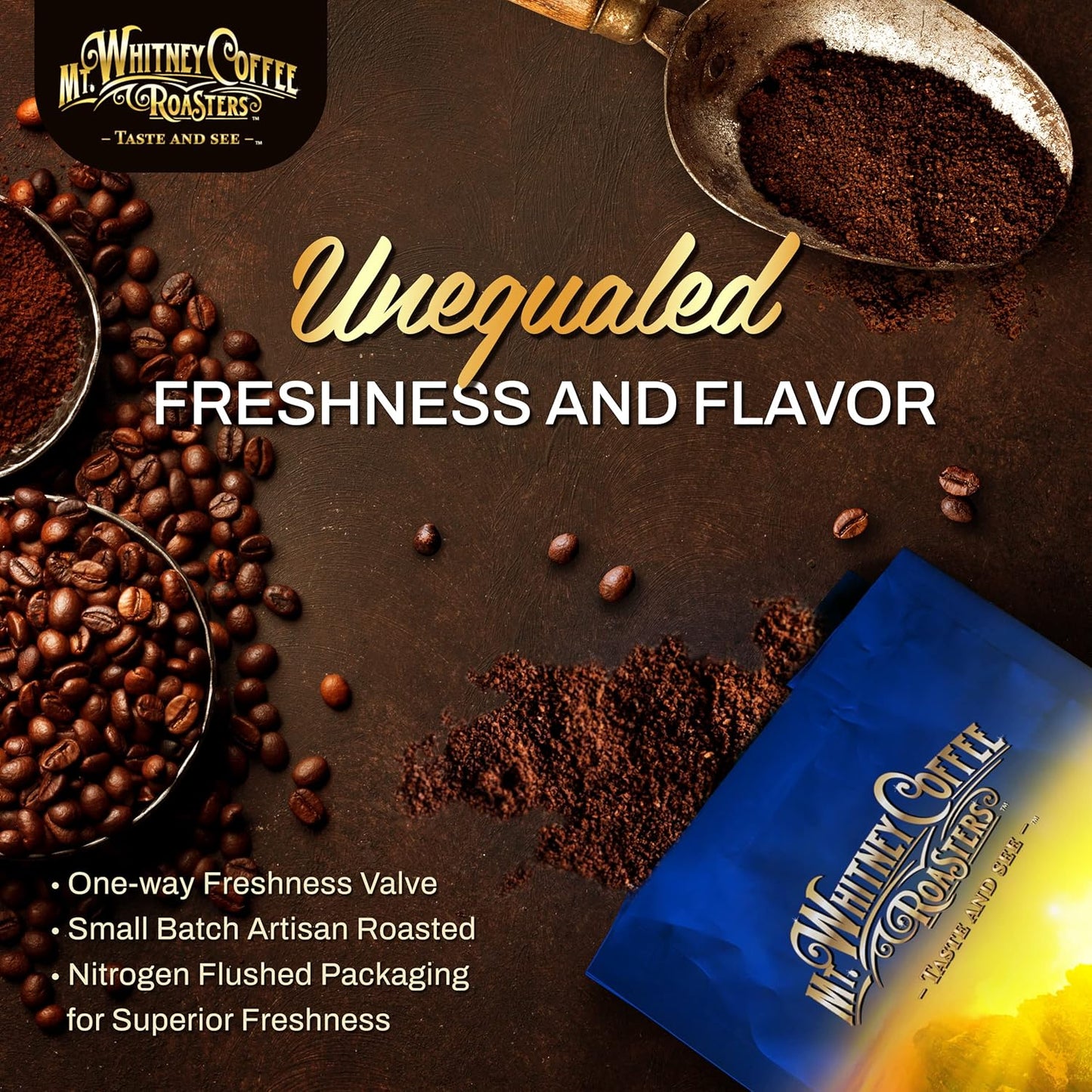 Mt. Whitney Guatemala Adiesto Cooperative Organic Low Acid Coffee (Ground, 2 lb)