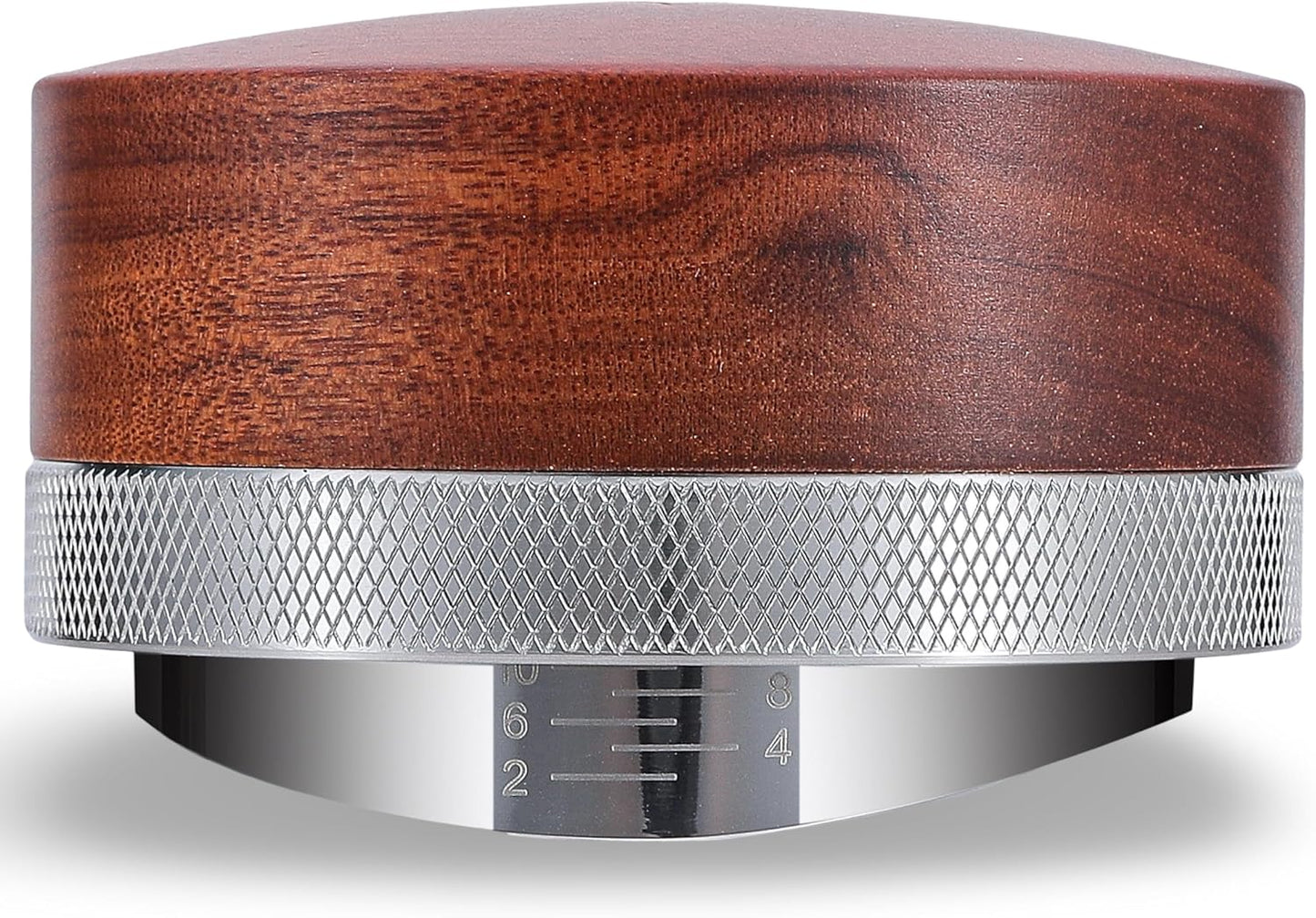 Espresso Distribution Tool 58mm Coffee Distributor Rosewood Adjustable Depth Stainless Steel Espresso Leveler Premium Espresso Machine Accessories For Coffee Bar