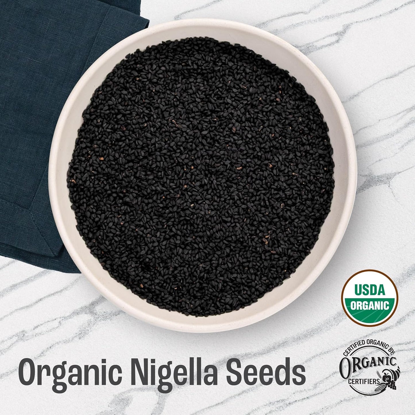 J Mac Botanicals, Organic Nigella Seeds (1 Pound), USDA Certified, black cumin seed, Nigella Sativa, Kalonji Seeds